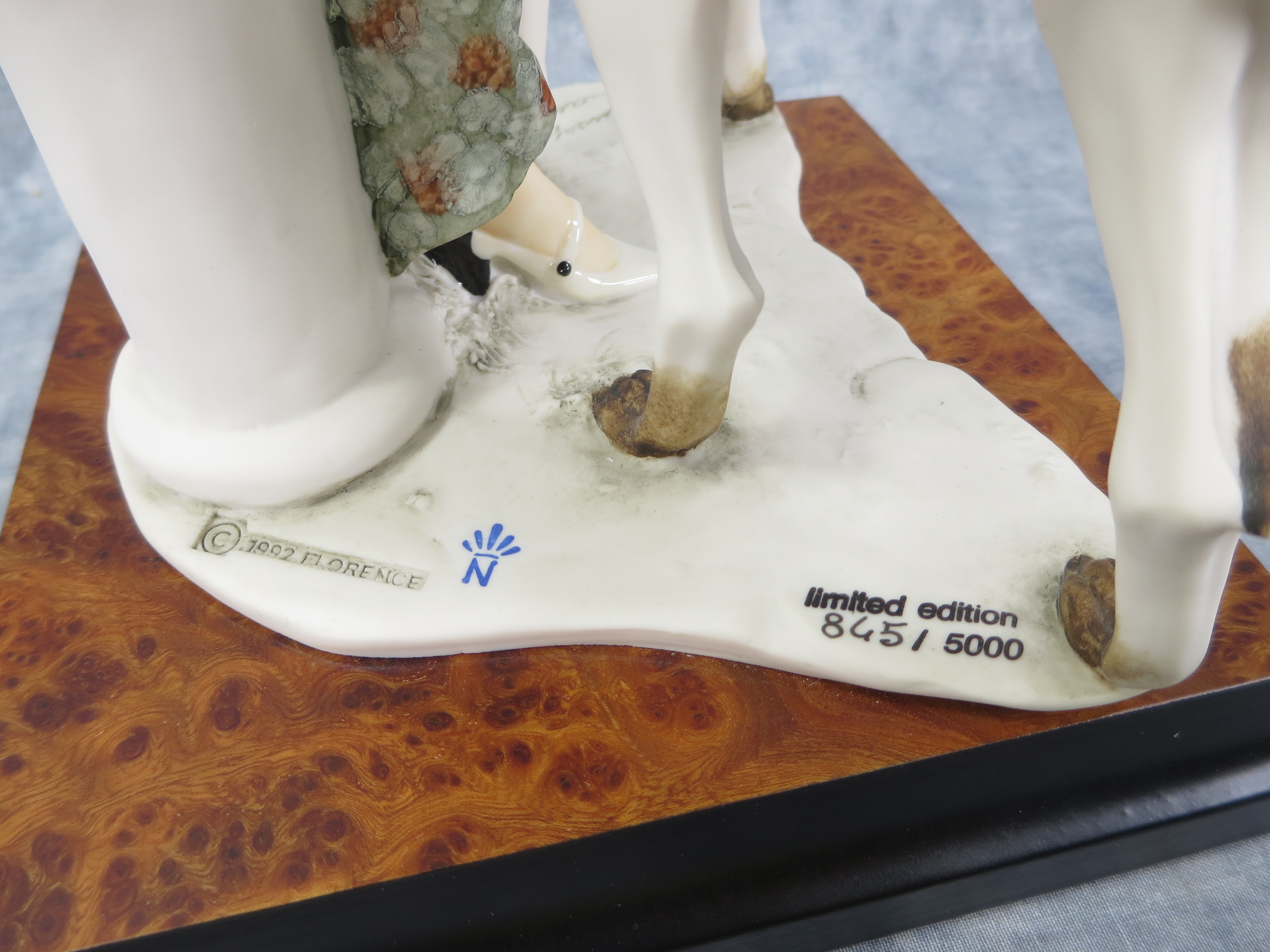 How much is LADY WITH DOG/BORZOI 17-1/4 inch Limited Edition
