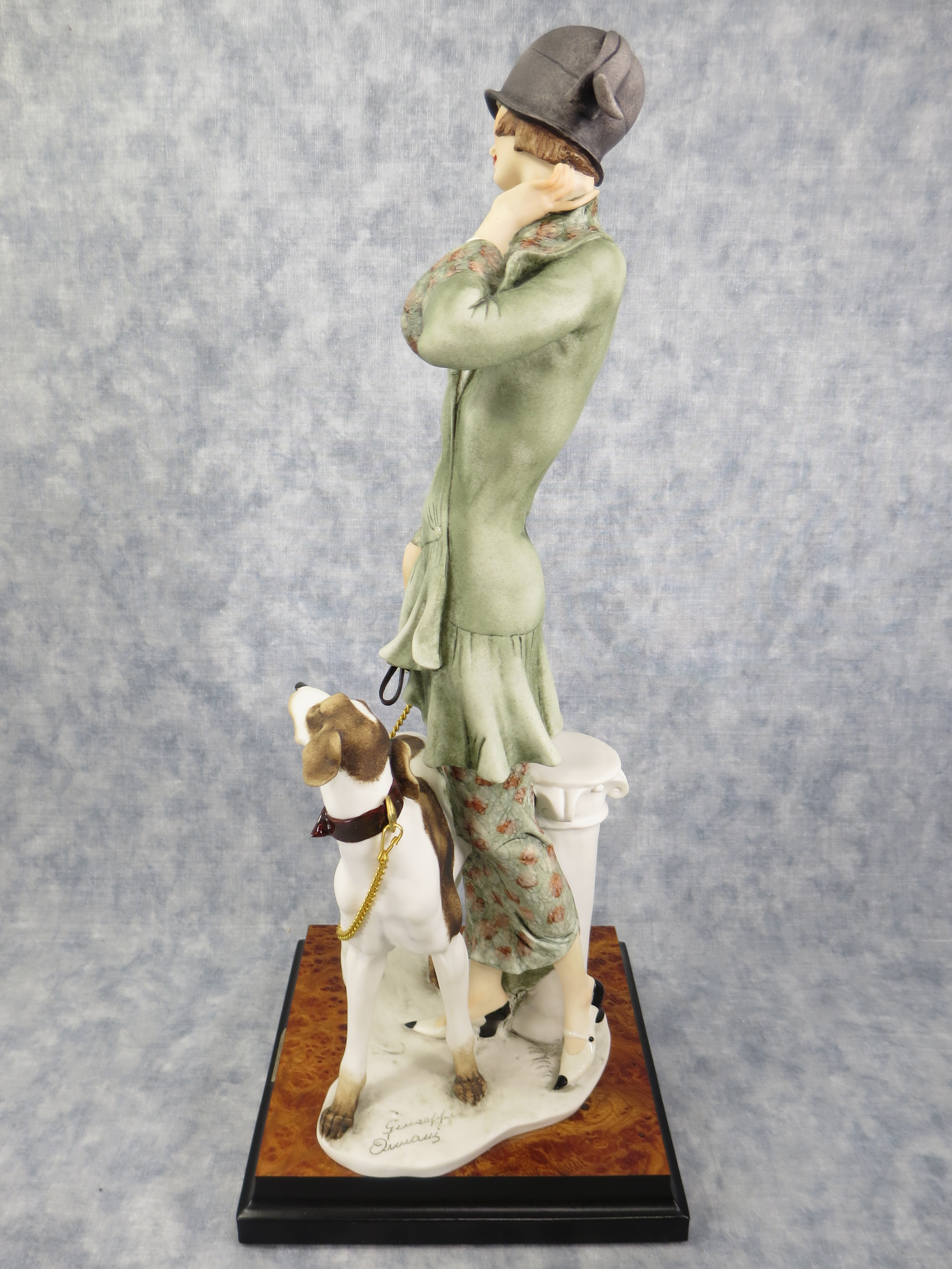 How much is LADY WITH DOG/BORZOI 17-1/4 inch Limited Edition
