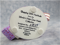 SHOPPING WITH HATTITUDE 4-1/4 inch Red Hat Society Minnie Mouse Figurine (Hamilton Collection, Disney, 09-00675-001))