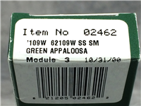 2000 Case 62109 W SS Smooth Green Appaloosa Copperhead
