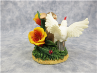 YOU HAVE ME FEELING LIKE A SPRING CHICKEN 3 inch Mouse With Chicked Figurine (Charming Tails, Fitz & Floyd, 88/138, 2007)