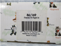 FRIENDS FIT RIGHT 2-1/2 inch Mouse and Cat in Shoe Ornament Figurine (Charming Tails, Fitz & Floyd, 89/244)