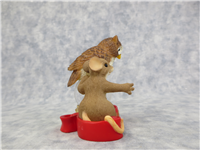 OUR FUTURE LOOKS WONDERFUL 3-1/2 inch Mouse and Owl Crystal Ball Figurine (Charming Tails, Fitz & Floyd, 88/119, 2008)