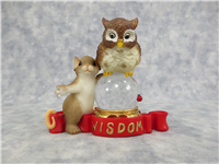 OUR FUTURE LOOKS WONDERFUL 3-1/2 inch Mouse and Owl Crystal Ball Figurine (Charming Tails, Fitz & Floyd, 88/119, 2008)