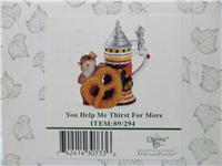 YOU HELP ME THIRST FOR MORE 4-1/4 inch German Mouse Figurine (Charming Tails, Fitz and Floyd, 89/294)