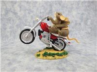 YOU WHEELIE EXCITE ME 4 inch Mice on Motorcycle Figurine (Charming Tails, Fitz and Floyd, 82/127, 2005)