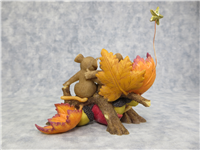 ALL I COULD WISH FOR IS THE RIGHT HERE BESIDE ME 3-1/8 inch Fall Mice on Log with Star Figurine (Charming Tails, Fitz and Floyd, 89/340, 2007)