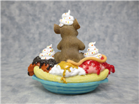INDULGE YOURSELF 3-1/2 inch Ice Cream Sundae Mouse Figurine (Charming Tails, Fitz and Floyd, 82/291)