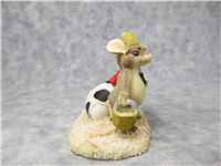 FARMER MACKENZIE 3-1/4 inch Mouse and Patch Work Cow Figurine (Charming Tails, Silvestri, 87/704)