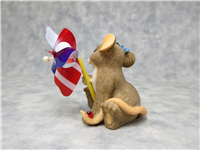 MAXINE PATRIOTIC PINWHEEL 2-1/4 inch Charming Tails Figurine