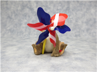 MAXINE PATRIOTIC PINWHEEL 2-1/4 inch Charming Tails Figurine