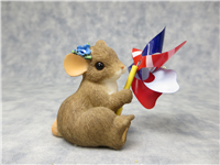 MAXINE PATRIOTIC PINWHEEL 2-1/4 inch Charming Tails Figurine