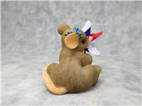 MAXINE PATRIOTIC PINWHEEL 2-1/4 inch Charming Tails Figurine