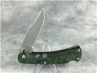 2010 BUCK 112 Ranger Green Single-Blade Lockback Knife with Leather Sheath