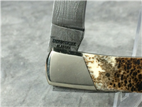 PARKER EDWARDS 405D Stag Damascus Lockback