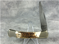 PARKER EDWARDS 405D Stag Damascus Lockback