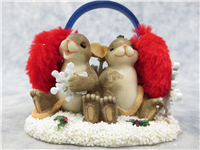 SHARING WARMS THE SEASON Mouse and Earmuffs Figurine (Charming Tails, Enesco, 87/137)