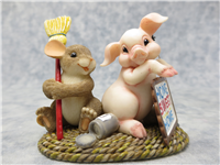 BLESS THIS MESS Mouse and Pig Figurine (Charming Tails, Enesco, 89/176)