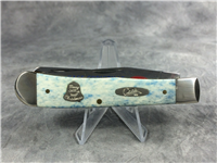 2007 Case 6254 SS Smooth Light Blue & White Appaloosa Christmas Trapper