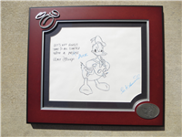 DONALD DUCK 'It All Started With A Duck' Disney Artist Signed Hand Drawn Sketch (Walt Disney World, 1990's)