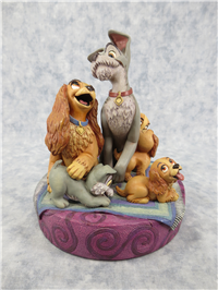 LADY AND THE TRAMP 7-1/4 inch Markrita Pin Box (Walt Disney Gallery, 2005)