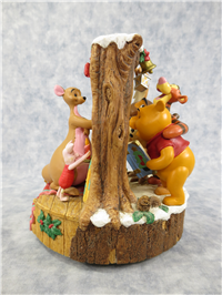 WINNIE THE POOH 7 inch Disney Chirstmas Carol Music Box