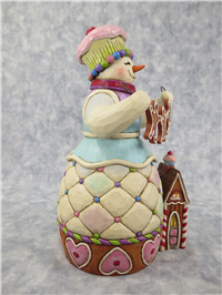 TASTY TRADITIONS 9-1/4 inch Gingerbread Snowman Figurine (Jim Shore, Enesco, 4034371, 2013)