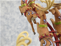 TO ALL A MERRY NIGHT 11-1/2 inch Light Up Santa & Reindeer Musical Figurine (Jim Shore, Enesco, 4027708, 2012)