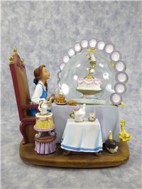 BEAUTY AND THE BEAST Be Our Guest 7-1/2 inch Musical Snowglobe (Disney Direct, 26735)