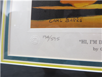 SIXTY YEARS QUACKING 10x8 inch Limited Edition Signed Framed Lithograph  (Carl Barks, Disney, Another Rainbow, 1994)