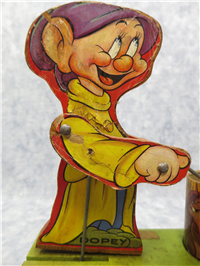 DOPEY & DOC Snow White Dwarfs Drummer Pull Toy #770 (Walt Disney ENT/Fisher Price, 1937)