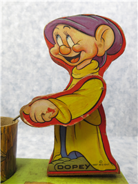DOPEY & DOC Snow White Dwarfs Drummer Pull Toy #770 (Walt Disney ENT/Fisher Price, 1937)