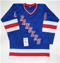 1970 4 Signed Rangers Hockey Jersey Size XL