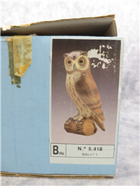 SHORT EARED OWL Porcelain Figurine (Lladro, #5418, 1986)