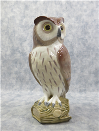 SHORT EARED OWL Porcelain Figurine (Lladro, #5418, 1986)