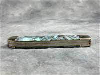 1995 BULLDOG Abalone Swirl Celluloid 2-Blade Trapper