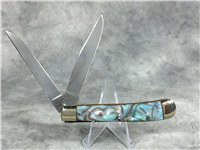 1995 BULLDOG Abalone Swirl Celluloid 2-Blade Trapper