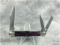 JOHN PRIMBLE Purple Swirl Celluloid 3-Blade Whittler
