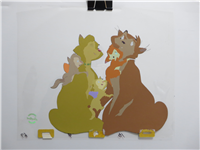 BANJO THE WOODPILE CAT Family Original Animation Production Cel  (Don Bluth, 1979)