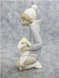 SHEPHERD WITH LAMB Porcelain Figurine (Lladro, #4676, 1970)