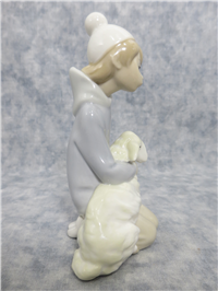 SHEPHERD WITH LAMB Porcelain Figurine (Lladro, #4676, 1970)