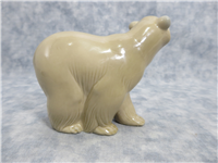 ATTENTIVE BEAR Porcelain Figurine (Lladro, #1204, 1972)