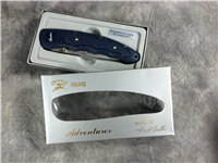 GIGAND ADVENTURER *Fred Carter* Blue AUS-8 Stainless Folding Linerlock Knife