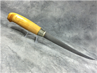 J. MARTTINI Finland 11-Inch Hand Ground Stainless Filet Knife with Leather Sheath