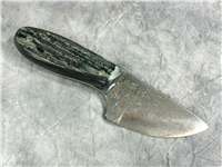 HG Green Damascus 6-3/8-inch Drop Point Knife with Sheath