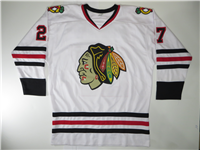 1970 27 Signed BLACKHAWKS NHL Sewn-On Style Jersey Size XL