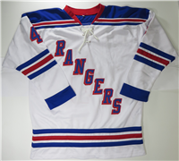 MICHAEL DEL ZOTTO #4 Signed RANGERS Sewn-On Style NHL Jersey Size XL (JAG Sports Marketing, LLC)