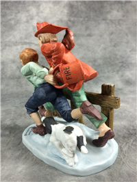 Norman Rockwell THE ALARM 6" Figurine (Danbury Mint, Series II)