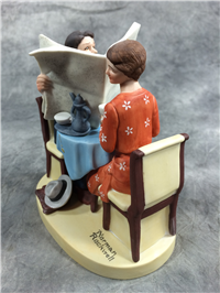 Norman Rockwell  BREAKFAST CONVERSATION  5-5/8" Figurine (Danbury Mint, Series II)