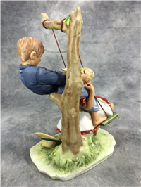 Norman Rockwell FLYING HIGH Young Love Four Seasons 9" Figurine (Gorham)